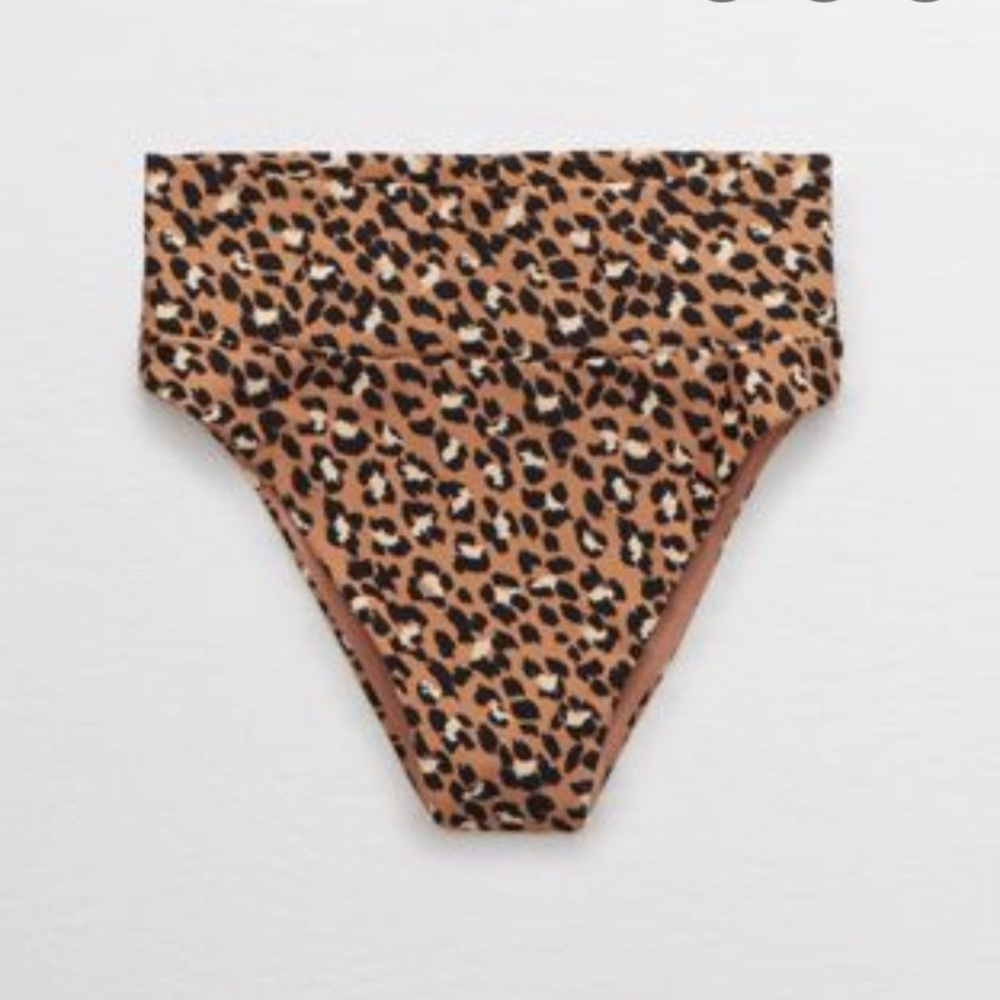 AERIE leopard bikini bottoms